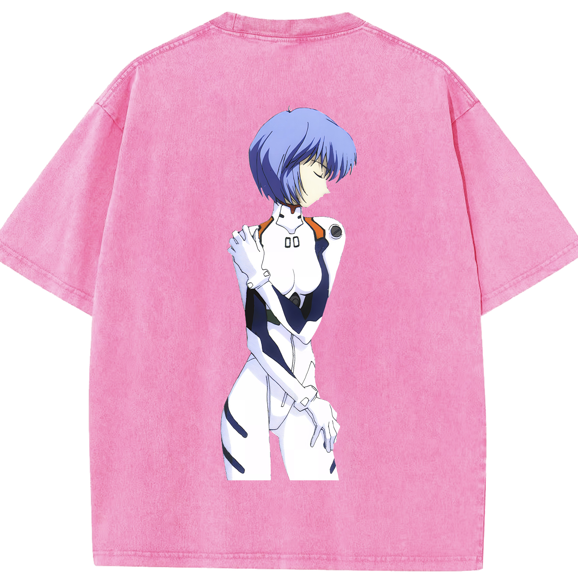 （画像用） EVA 新世紀エヴァンゲリオン 綿100% ヴィンテージ風 半袖Tシャツ（背面プリント）
